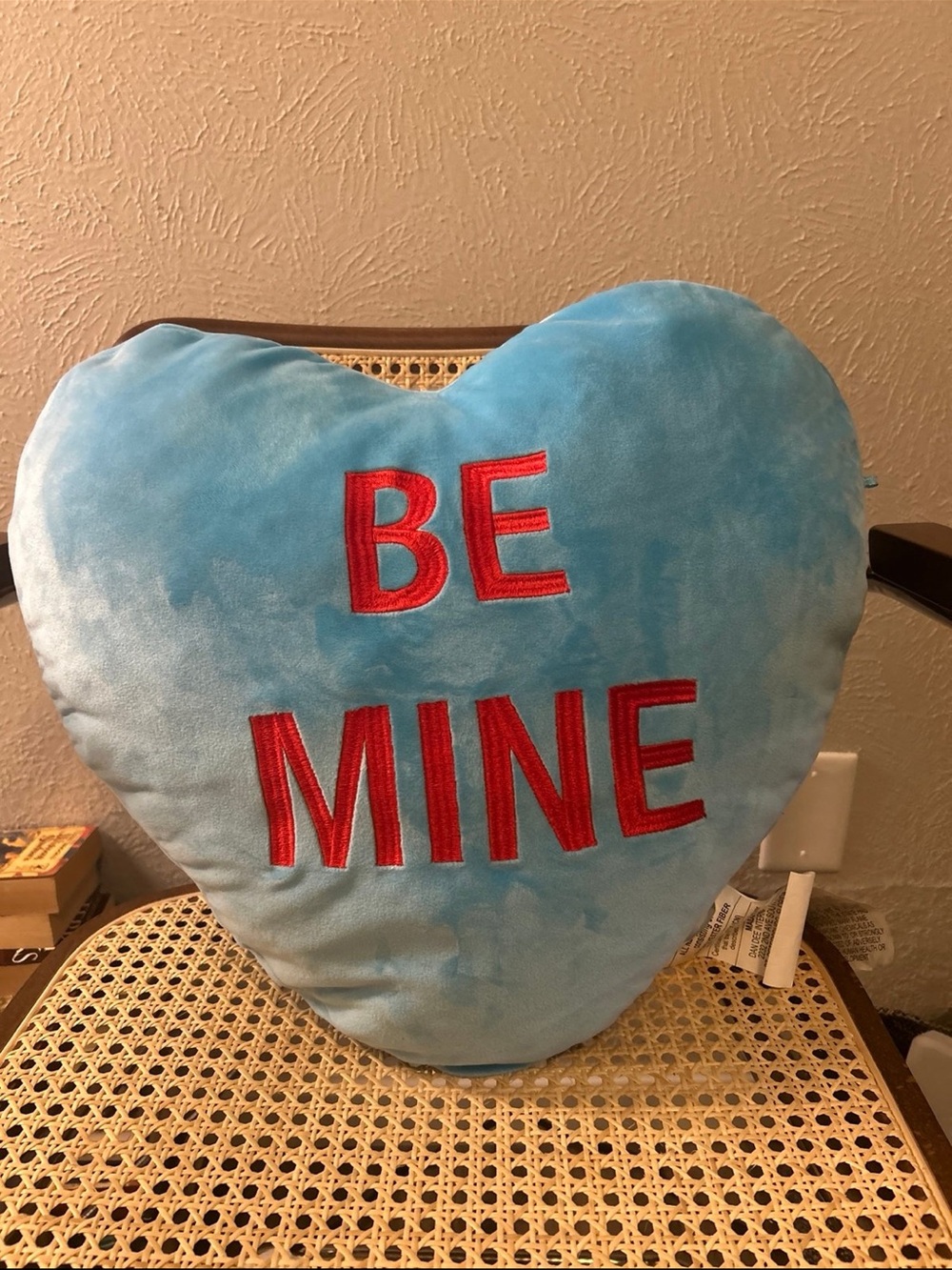 Sweethearts The Original Candy Valentines Large Heart Plush Pillow Be Mine